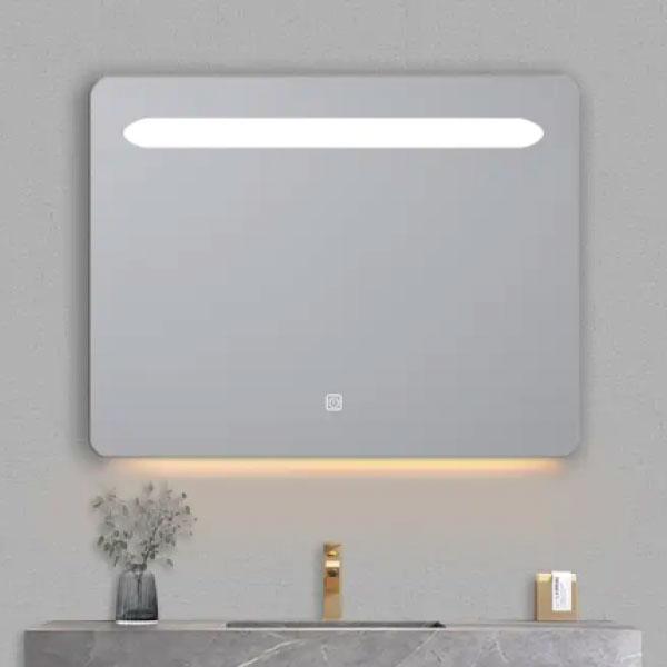 ESPEJO RECTANGULAR CON LUZ LED FRONTAL 100X75 YH3307