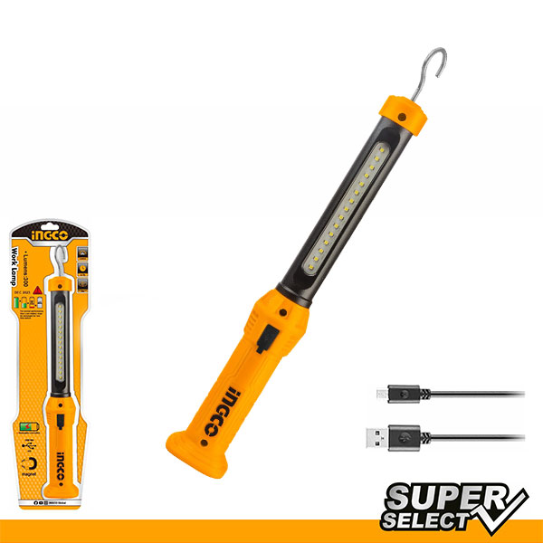 LINTERNA LED PARA TRABAJO CON CARGADOR USB300 HWLI35261