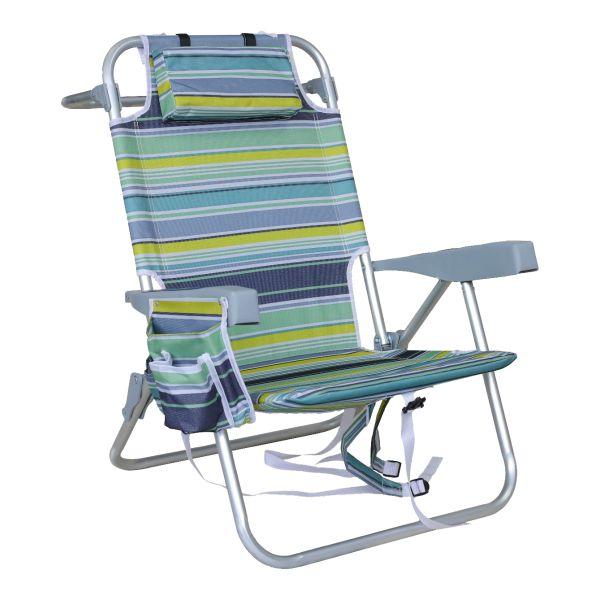 SILLA PLAYA PLEGABLE 5 POSICIONES 62X58X81 C3203S