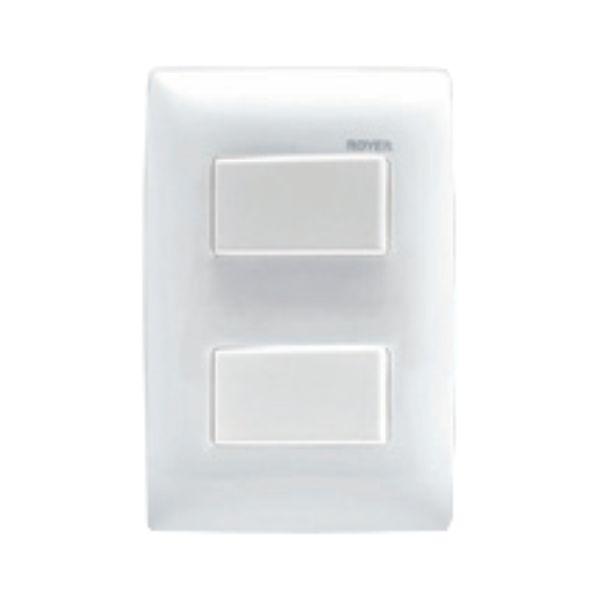 APAGADOR DOBLE BLANCO 100-62112WP